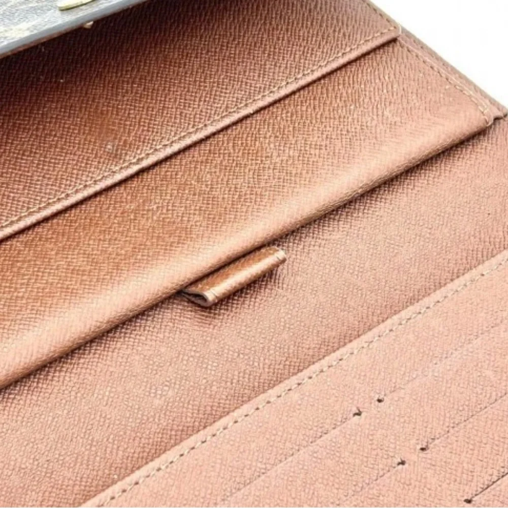 Louis Vuitton Monogram Canvas Trifold Wallet in Brown and Gold - Picture 5 of 11
